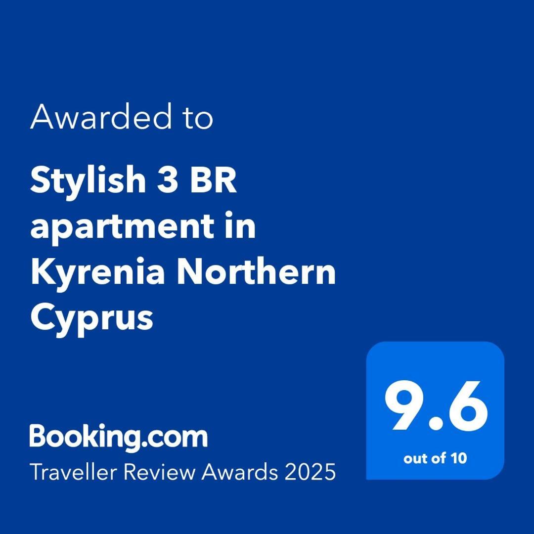 Stylish 3 Bedroom Apartment In Kyrenia  Ngoại thất bức ảnh
